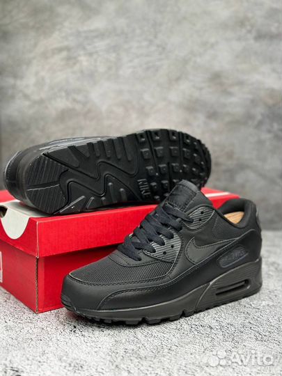 Кроссовки Nike Air Max 90 черные арт:340