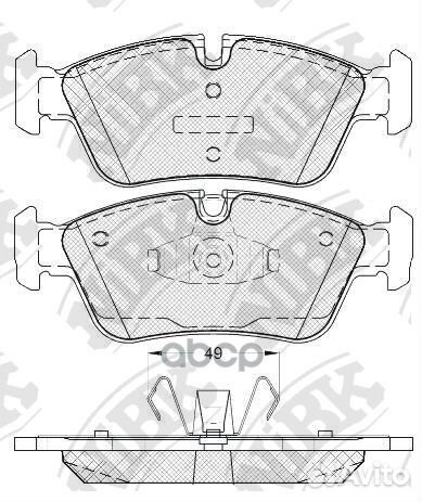 Колодки тормозные дисковые передние NiBK PN0510