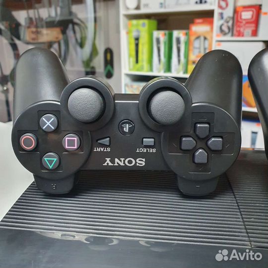 Sony PS3 1000GB, 2 геймпада, 29 игр