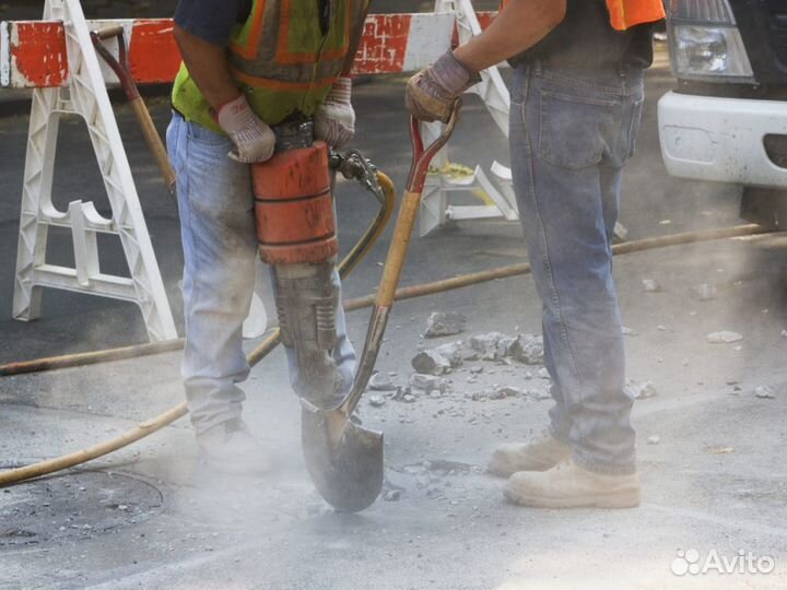 Отбойные молотки, компрессор, бетоноломы