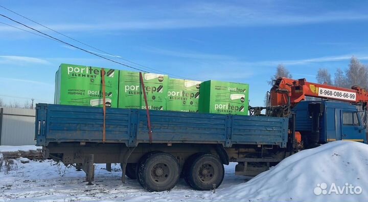 Газобетонные блоки, газоблок, пеноблоки Поритеп