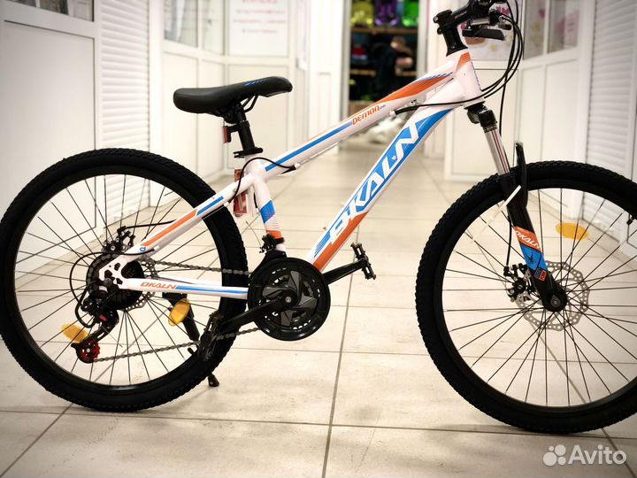 Горный велосипед Dkaln Бело-синий 24 в Воронеже