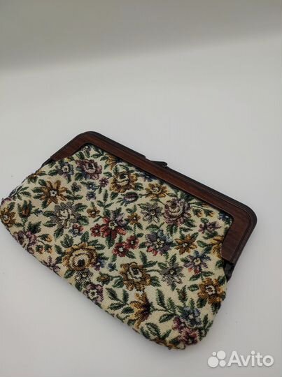 Клатч, ГДР, пластмасса, текстиль, сер. XX в. Б197