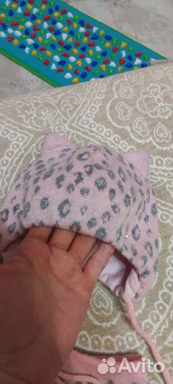 Шапка и снуд для девочки до 1.5 лет