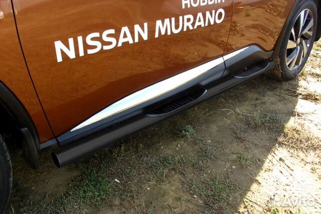 Защита порогов d76 Nissan murano NIM16004B