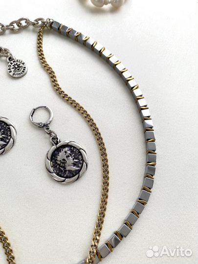 Колье двуслойное пр-во Италия