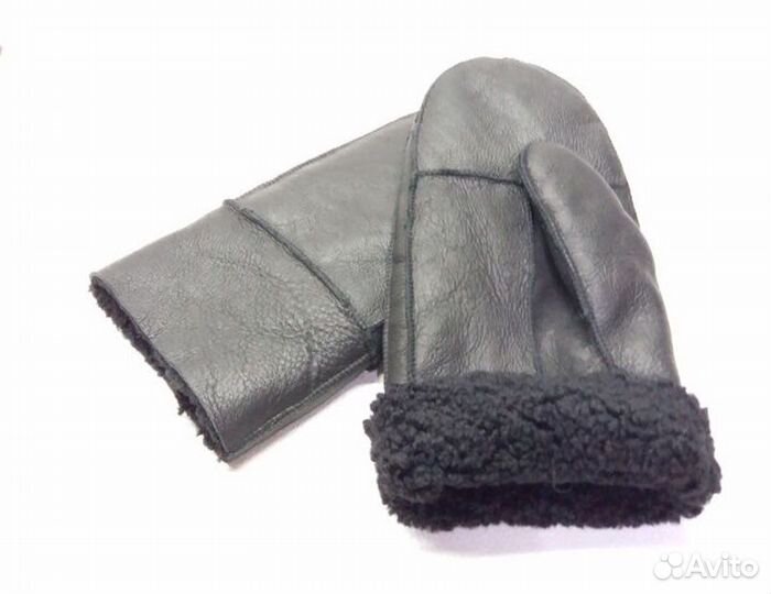 Варежки из овчины из Монголии