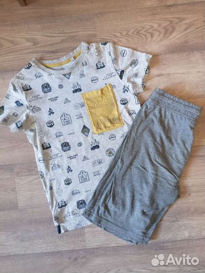 Летний комплект(футболка и шорты) р.134-146