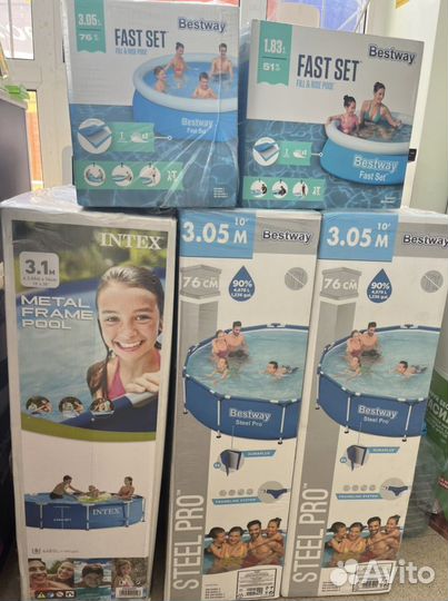 Бассейн каркасный новый