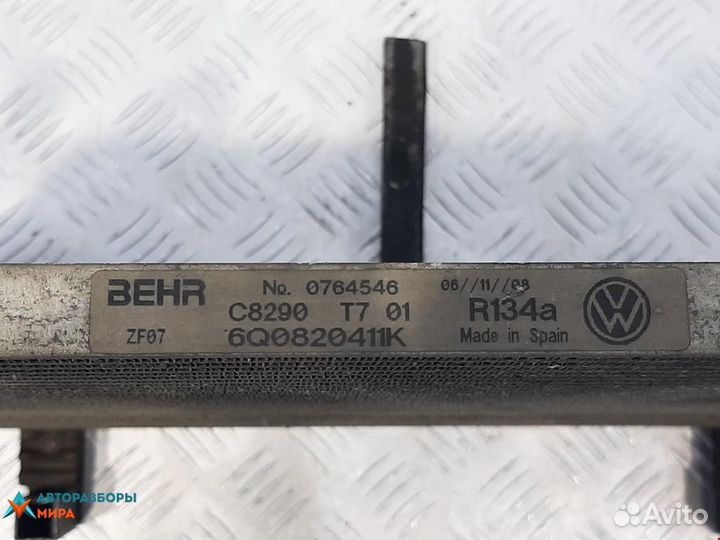 Радиатор кондиционера Volkswagen Polo 4 рест