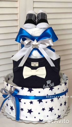 Торт из памперсов подгузников