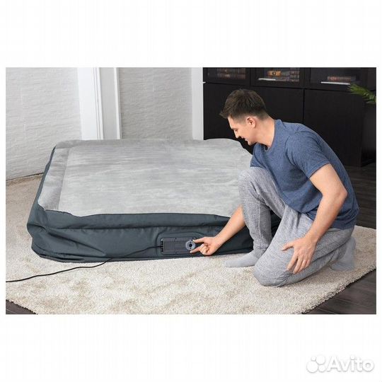 Надувная кровать 152х203х46см bestway 69075