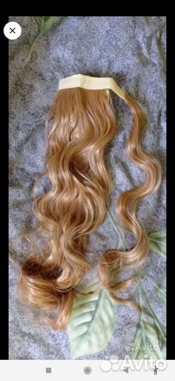 Волосы хвост шиньон