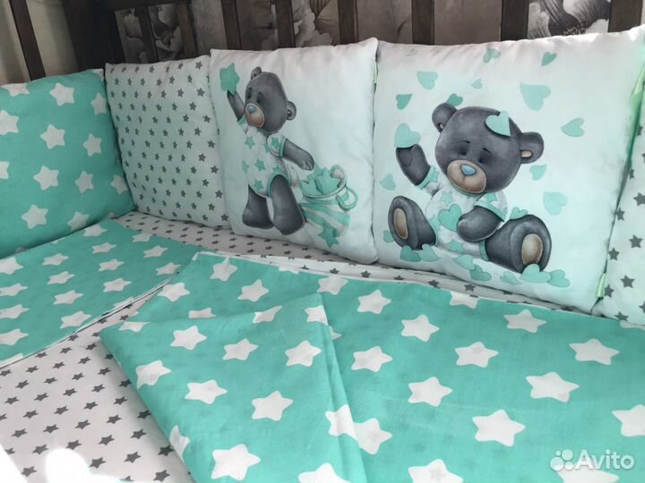 Бортики в кроватку