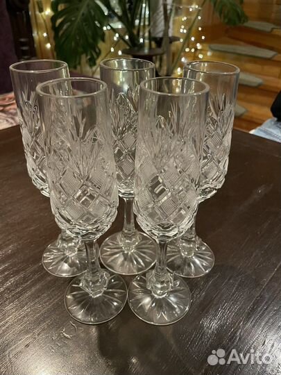 Бокалы для шампанского СССР хрусталь