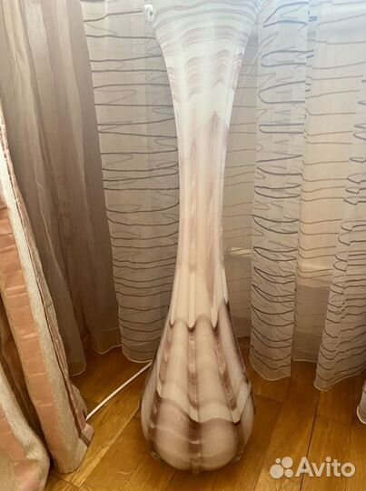 Ваза напольная цветное стекло Чехословакия