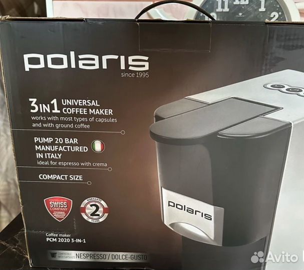 Новая Кофемашина 3в1 Polaris PMC 2020