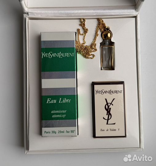 YSL набор Eau Libre Y кулон винтаж