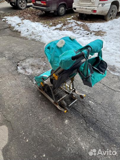 Детские санки коляска
