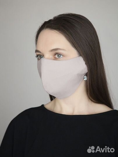 Маска защитная трехслойная Амама 1шт