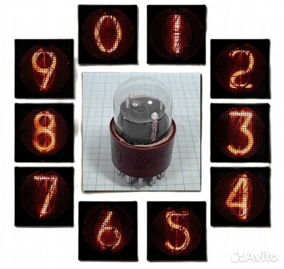 1 шт - ин-1 индикатор, газоразрядный индикатор ора