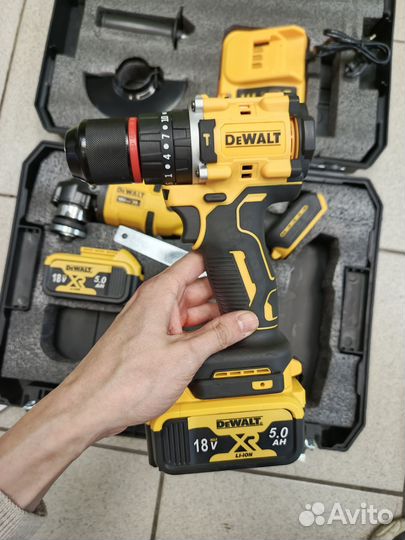 Набор DeWalt болгарка+шуруповёрт