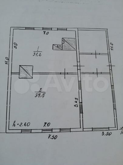 Дом 100 м² на участке 50 сот.