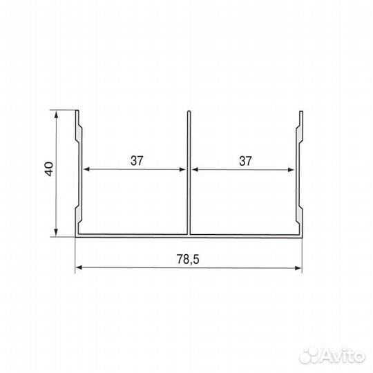 Венге патина структурный Направляющая верхняя 5,9м