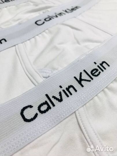 Трусы мужские белые Calvin Klein