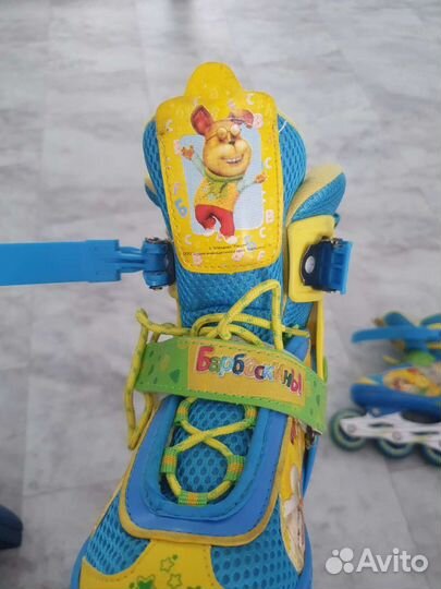 Роликовые коньки детские раздвижные 34-37 раз