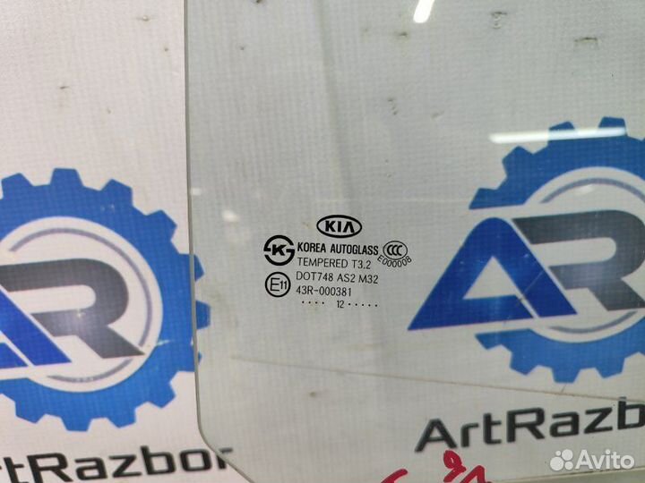Стекло двери задней правой Kia Picanto 1.2 G4LA 85