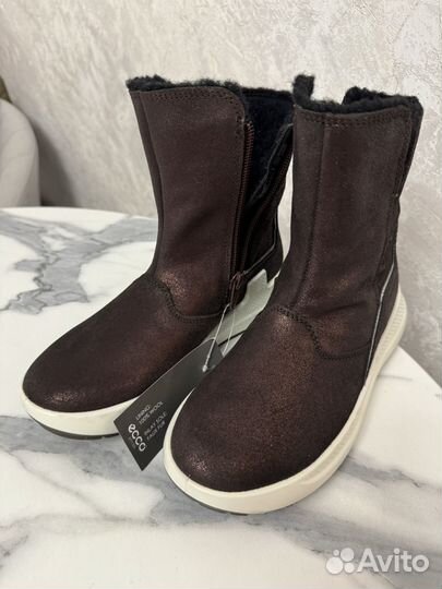 Сапоги зимние ecco 34 для девочки