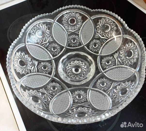 Блюдо. Хрусталь СССР