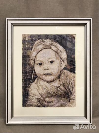 Портрет (вышивка крестом) по фотографии на заказ