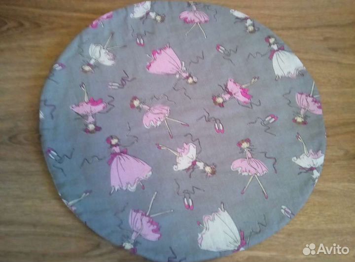 Кроватка кукольная круглая 50*80 с комплектом пб