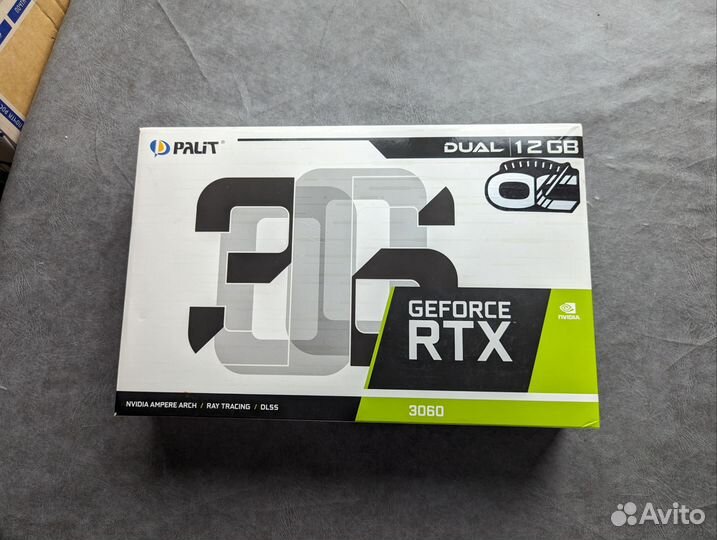 Видеокарта Palit GeForce RTX 3060 12gb на гарантии