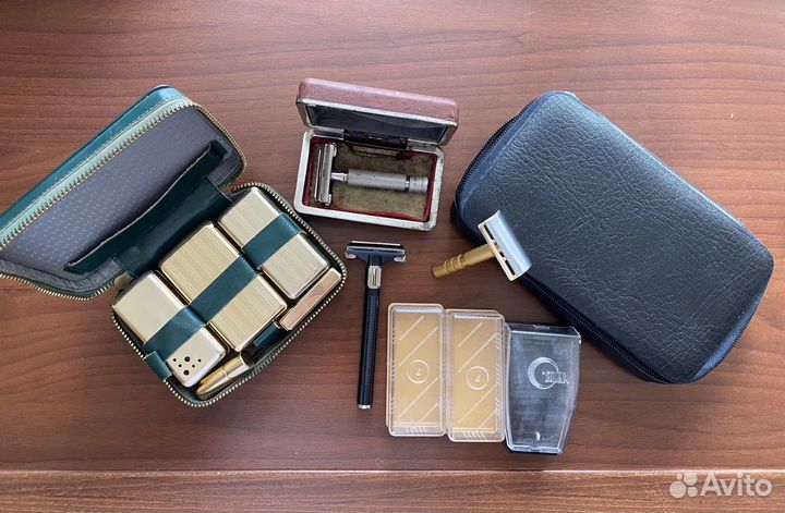 Станки Feather, Soluna, Волга и набор для бритвы