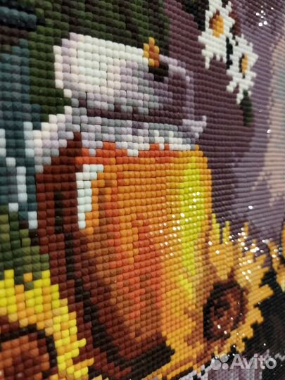 Алмазная мозаика Подсолнухи 40*50 см
