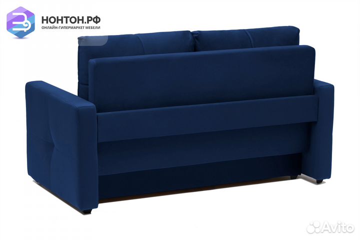 Диван шагающая еврокнижка Вита темно-синий