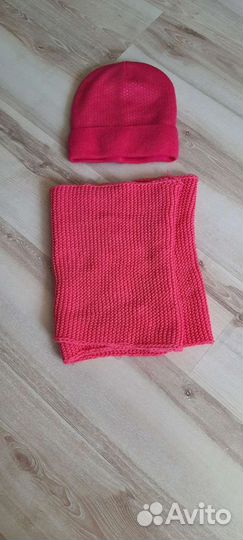 Шапка и снуд для девочки, р54-56