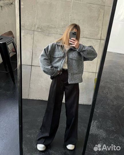 Бомбер женский теплый