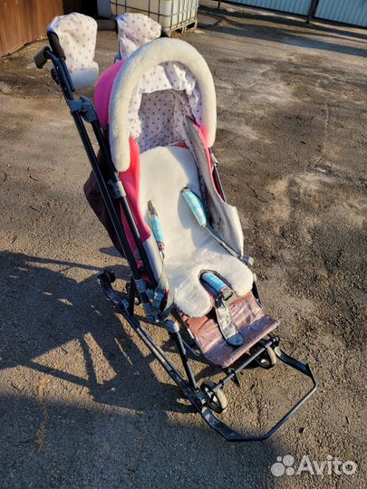 Детские санки коляска