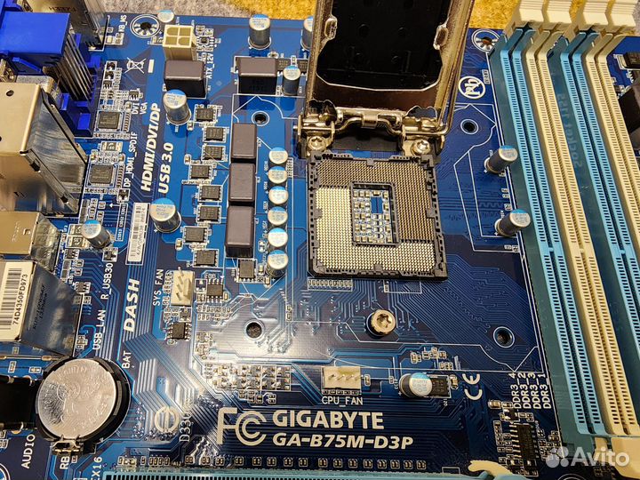 Плата Gigabyte s1155 GA-B75M-D3P