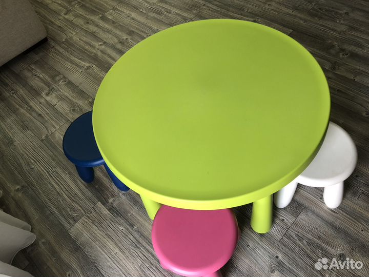 Детский стол и стулья IKEA