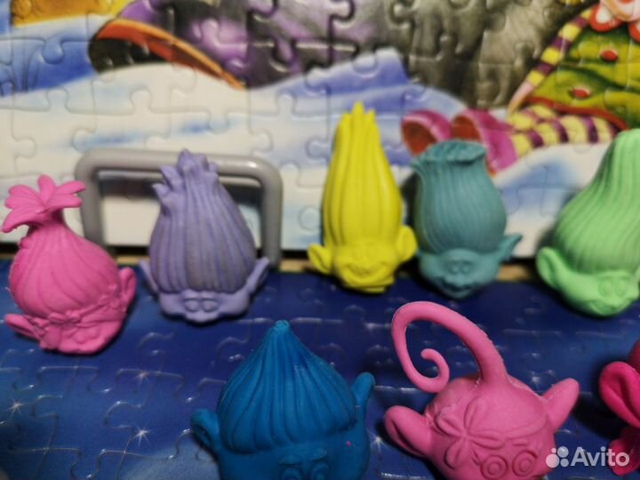 Тролли ластик и полная коллекция из 15 штук