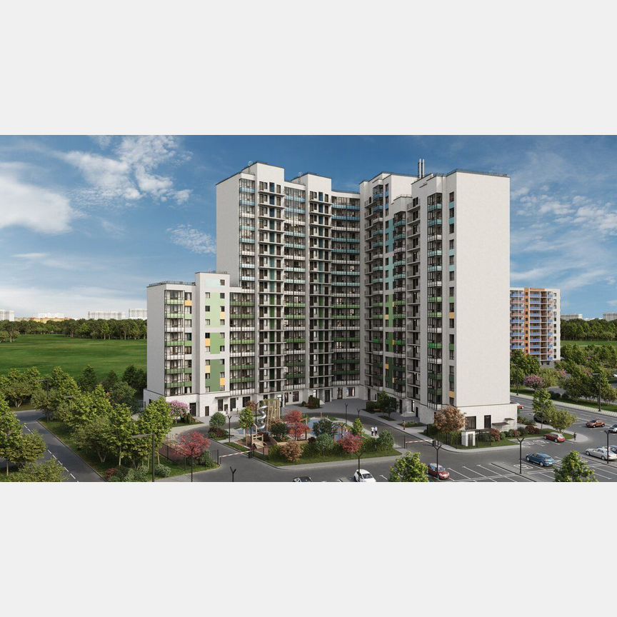 2-к. квартира, 54,7 м², 15/15 эт.
