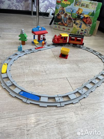 Lego duplo поезд на паровой тяге 10874