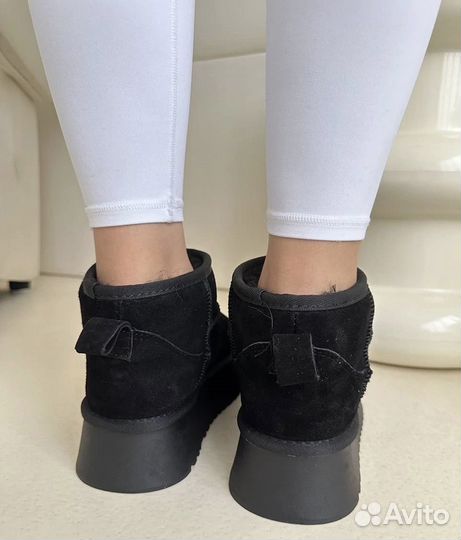 Угги женские черные зимние 36-41