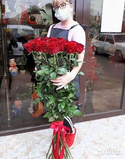 Высокие розы Букеты с доставкой