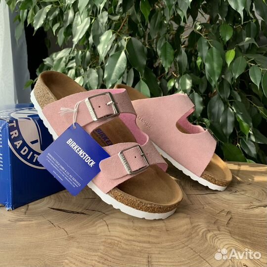 Birkenstock arizona pink сандалии женские